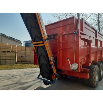 Transportband op kiepwagen